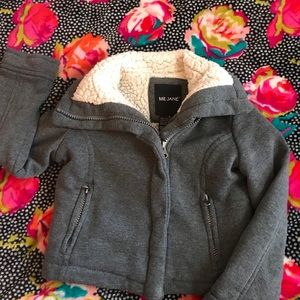 Girls Zip Jacket Grey with Pockets
